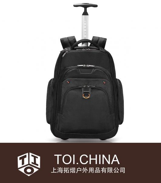 Mochila para laptop com rodas, mochila profissional para negócios