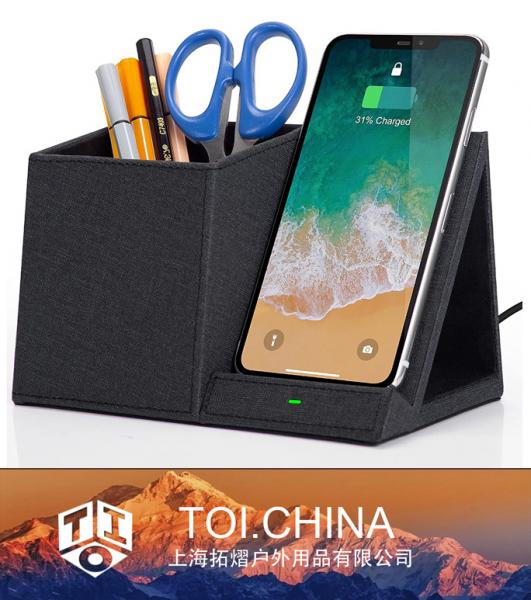 Wireless Charger Desk Stand Organizer