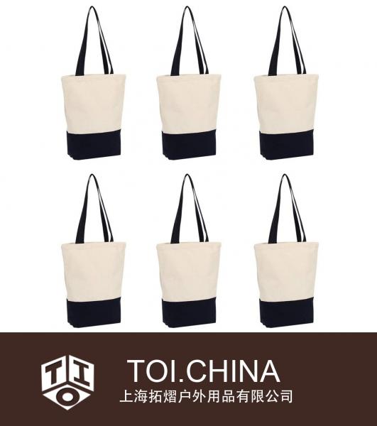 anvas Tote Bags, Reusable Grocery Washable Bag, Shopping Bag