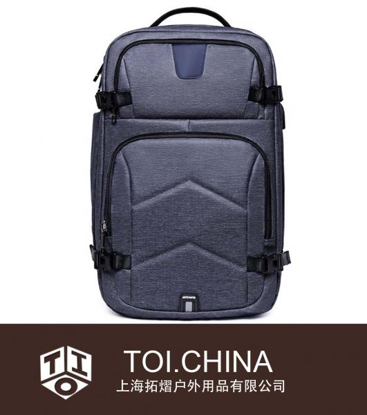 Mochila de viagem utdoor mochila escolar usb de carga para computador mochila de ombro único