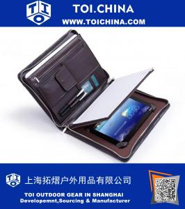 Brown Microfiber leather Zip Galaxy NotePRO 12.2 Portfolio