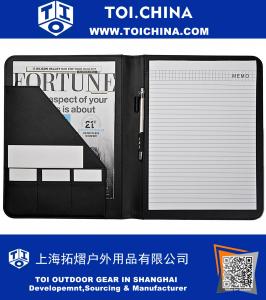 Business Letter Size Padfolio with Refillable Notepads