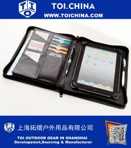 Credit Card Business Portfolio Case with iPad 4 carrying in Dark Coffe