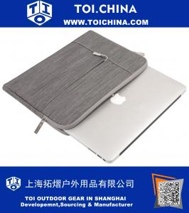 Denim Kumaş Dizüstü Bilgisayar Kılıfı Çanta Kılıfı Sadece Retina Ekranlı Yeni MacBook 12 İnç için, Gri