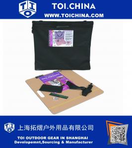 Kit de transporte para portafolios de dibujos, negro