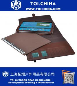 Organisateur folio exécutif en cuir avec classeur amovible à 3 anneaux, pour Galaxy Tab / Galaxy Note