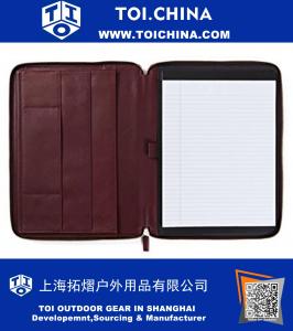 Executive Zippered Portfolio - Full Grain Leather