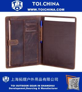 Genuine Leather Business Portfolio, Personal Organizer , Luxury Leather Padfolio , Leather Folder