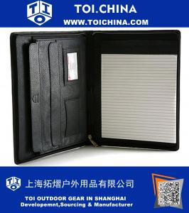 Genuine Leather Writing Pad Portfolio Business Case for Left & Right Handed Use
