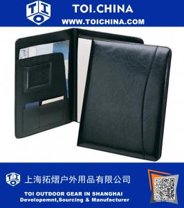 High Quality Professional Padfolio - Includes Writing Pad, Pen Loop, Card & ID Slots, and Extra Pockets