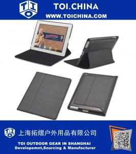 Leather Magnetic iPad Case with Six Position Flip Stand