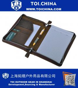 Leather Organizer Padfolio, to fit Jr Legal / A5 Notepad