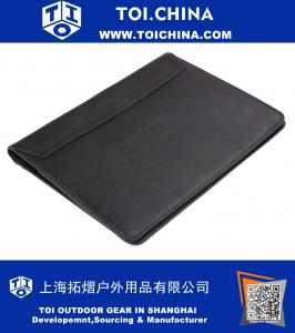 Leather Padfolio with Spring Clip for Letter(A4) Size Notepad