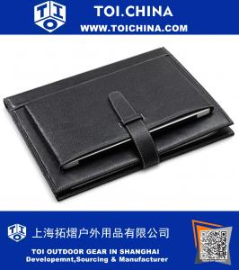 Leather Portfolio with Macbook Pocket