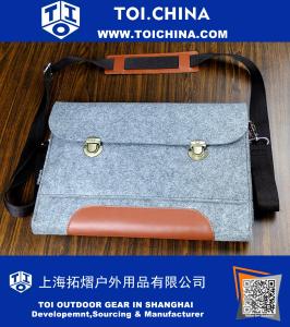 Erkekler için deri çanta ASUS 10-17 Keçe laptop Kol, Messenger çanta Deri omuz çantası evrak çantası deri çanta Özel laptop çantası
