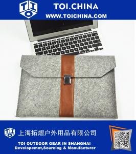Funda de cuero para laptop Dell, maletín para laptop