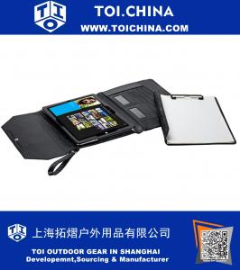 Letter-Size Leather Padfolio with Wrist Strap