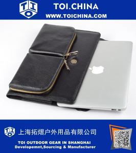 Bolsa em couro para Macbook Pro 17 Bolsa tipo portfólio para Mac Pro para carregar o Pro 17