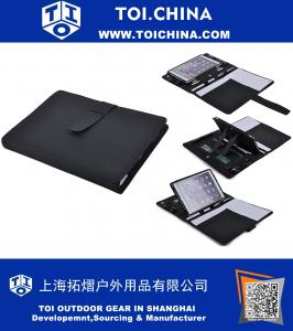Étui portefeuille en cuir organisateur avec support de tablette amovible pour iPad Pro 9,7 pouces