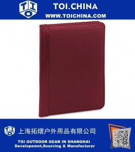 Pad Holder, Suede-Lined Leather Writing Pad, Inside Flap Pocket