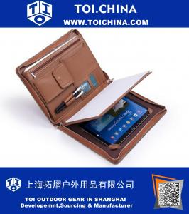 Étui portefeuille en cuir pour Samsung Galaxy Note Pro 12.2 avec bloc-notes