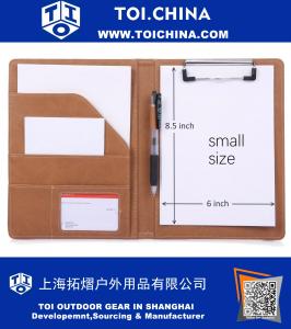 Dossier de presse-papiers A5 de petite taille pour papier de remplissage pour ordinateur portable, tampon juridique, papier à feuilles mobiles, rechargeable 6