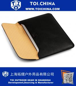 Wallet Sleeve Case für Neues Macbook 12-Zoll mit Standfuß, Schwarz