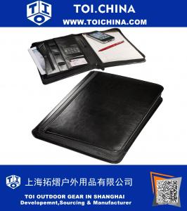 Portefeuille zippé avec étui pour tablette et calculatrice