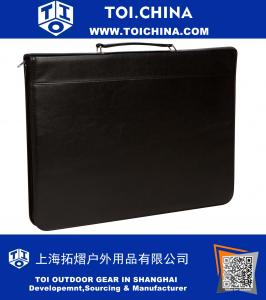 Zippered Portfolio with Handle by Trademark Innovations