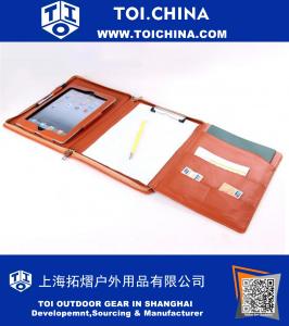 Étui portefeuille iPad2 compatible avec housse pour iPad et bloc papier