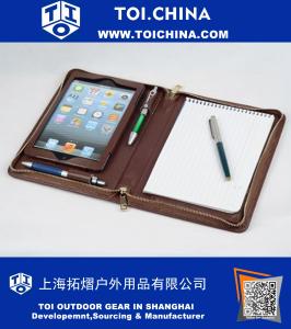 Portefeuille de transport pour iPad Mini avec porte-bloc-notes de la taille d'une demi-lettre
