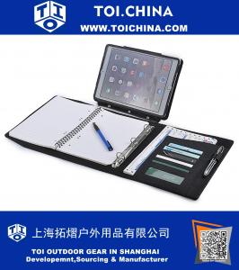 iPad Pro 9.7 Binder Portföyü, 9.7 inç iPad Pro için Ayrılabilir Açılı Tutucuya sahip 3 Halkalı Binder Portföyü